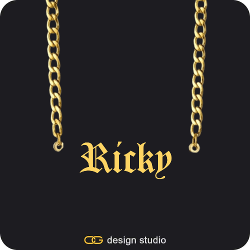 The Essential Name Necklace: Cuban chain