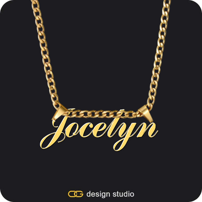 The Essential Name Necklace: Underline,The Essential Name Necklace