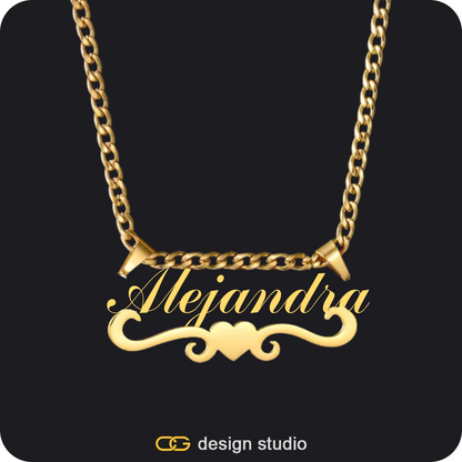 The Essential Name Necklace: Underline,The Essential Name Necklace