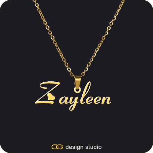 Rectangle Initial necklace - Z,The Essential Name Necklace,The Essential Name Necklace