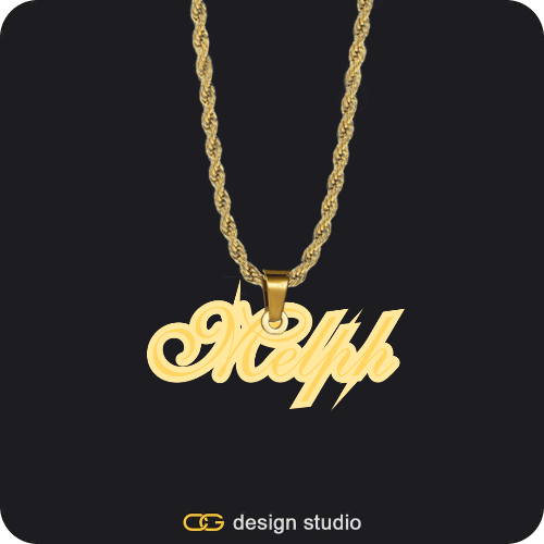 The Spotlight Double Plated Name Necklace