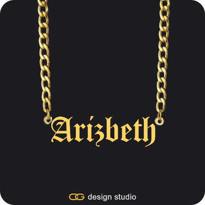 The Essential Name Necklace: Cuban chain,The Essential Name Necklace: Underline,Item Personalization,The Essential Name Necklace: Cuban chain