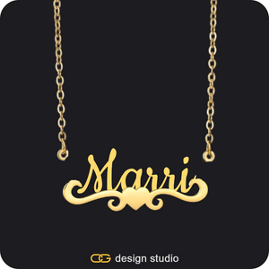 Butterfly initial necklace - H,The Essential Name Necklace: Underline
