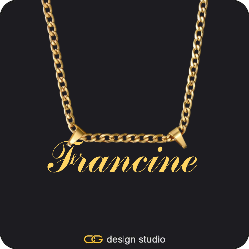 The Essential Name Necklace: Double Loop