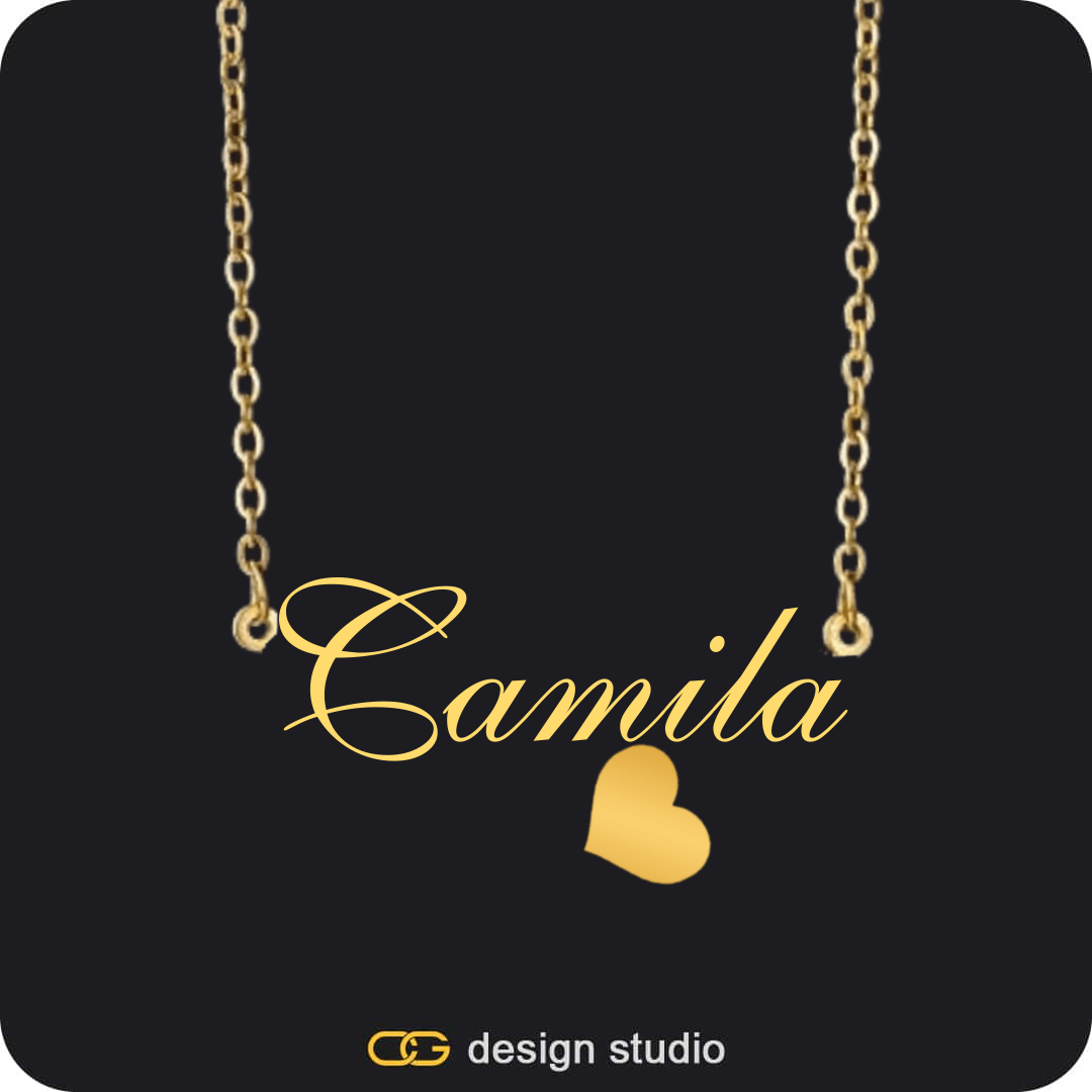 The Essential Name Necklace: Charm