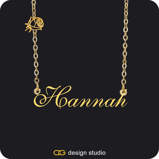 The Essential Name Necklace: Charm