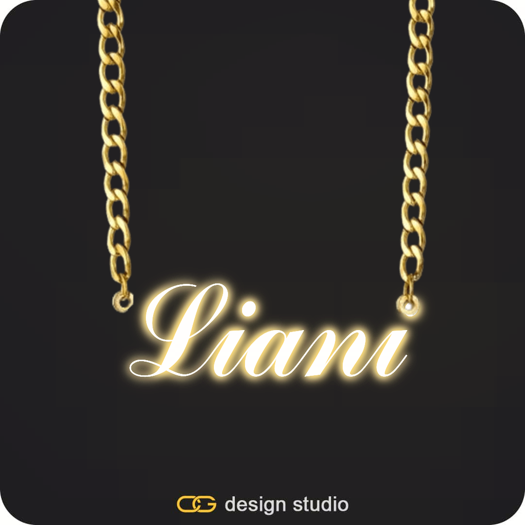 The Essential Name Necklace: Sparkling