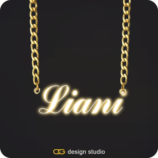 The Essential Name Necklace: Sparkling