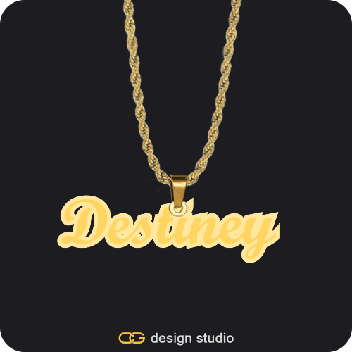 The Spotlight Double Plated Name Necklace