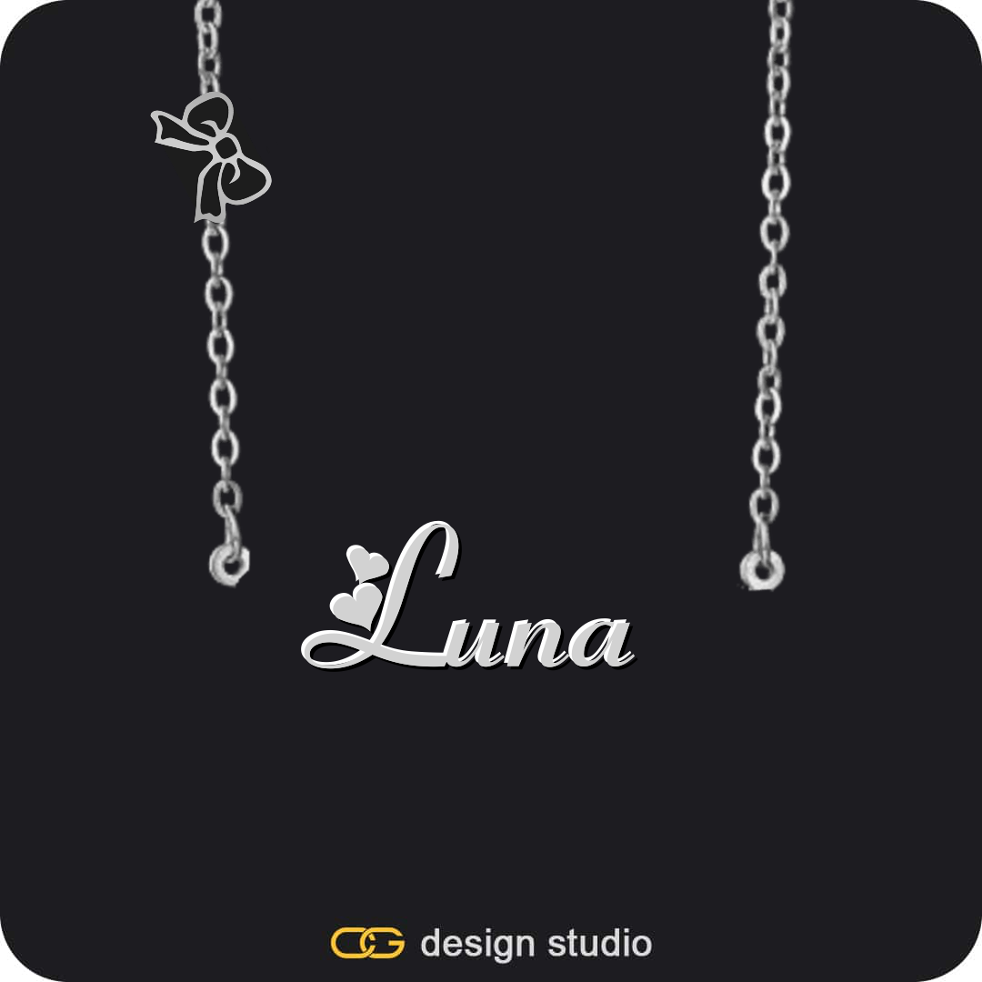 The Essential Name Necklace: Charm