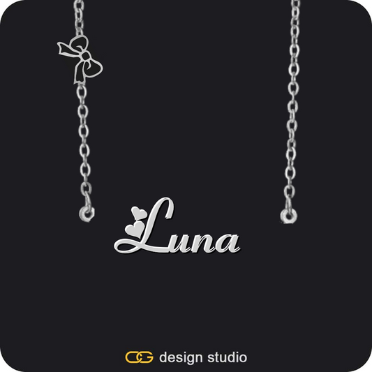 The Essential Name Necklace: Charm