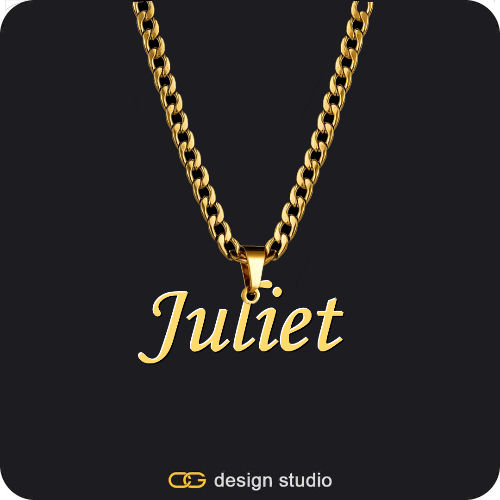 The Essential Name Necklace: Mens