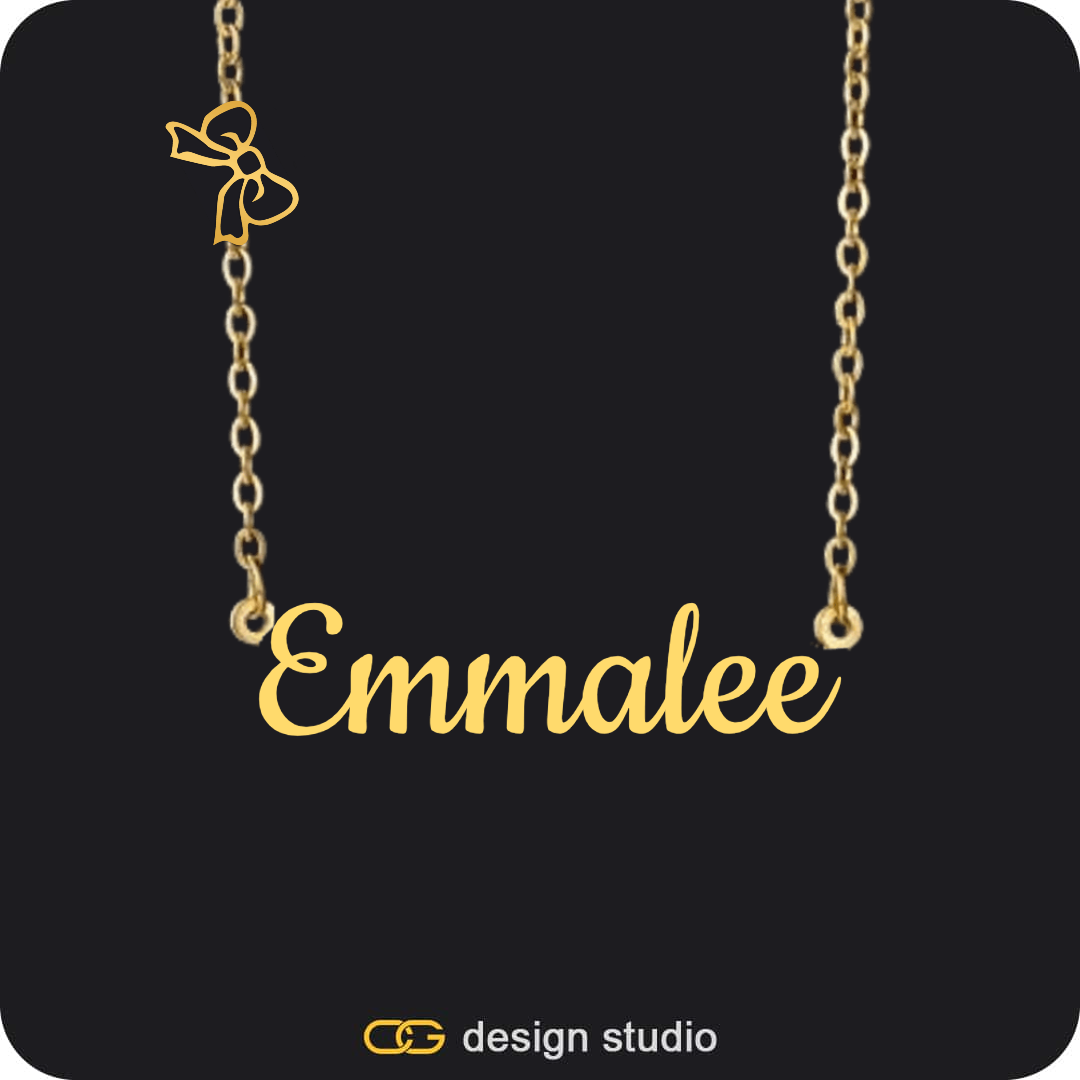 The Essential Name Necklace: Charm