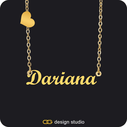 The Essential Name Necklace: Charm