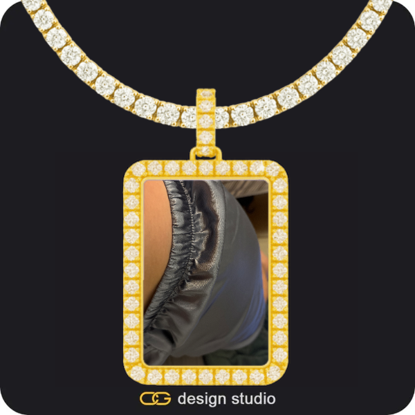 Custom Photo Pendant - Silver / Circle (3 cm) / Rope,Upgrade choice