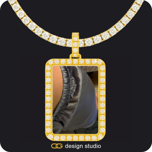 Custom Photo Pendant - Silver / Circle (3 cm) / Rope,Upgrade choice