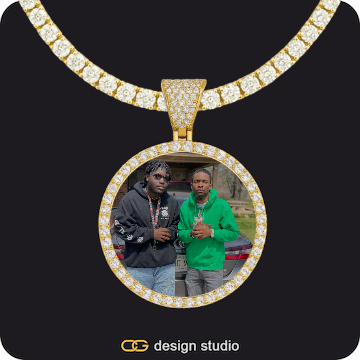 Custom Photo Pendant,Chain Upgrade - Tennis