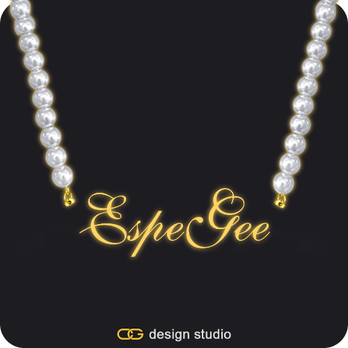 The Essential Name Necklace: Glitter