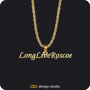 The Essential Name Necklace,Chain Upgrade - Rope