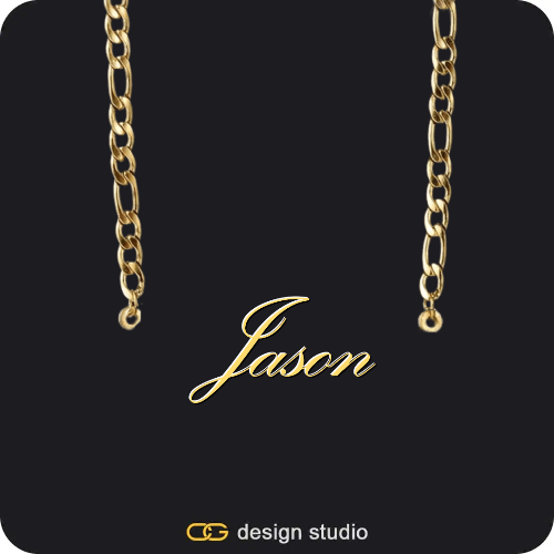 The Essential Name Necklace,Chain Upgrade - Figarro