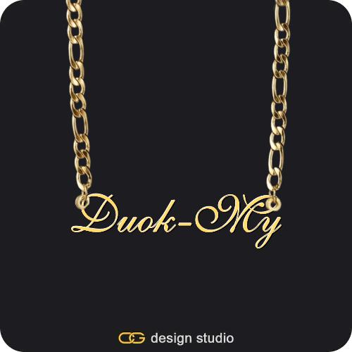 The Essential Name Necklace,Chain Upgrade - Figarro