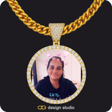 Custom Photo Pendant,Chain Upgrade - 5mm Cuban