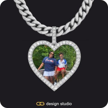 Custom Photo Pendant,Chain Upgrade - 10mm Cuban