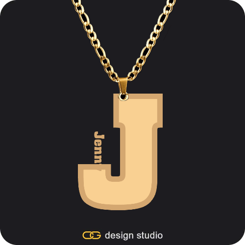 Varsity Engraved Necklace