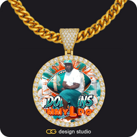 Custom Photo Pendant,Chain Upgrade - 5mm Cuban