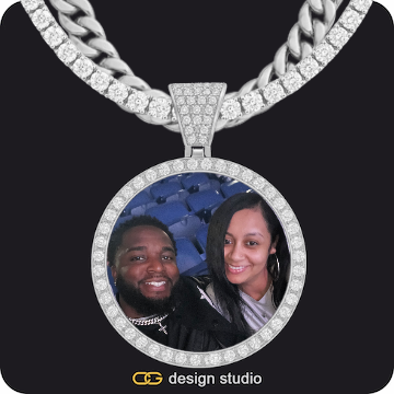 Custom Photo Pendant,Chain Upgrade - Tennis