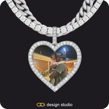 Custom Photo Pendant,Chain Upgrade - Tennis