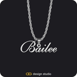 The Essential Name Necklace,Chain Upgrade - Rope