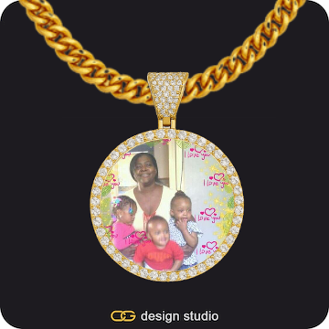 Custom Photo Pendant,Chain Upgrade - 5mm Cuban