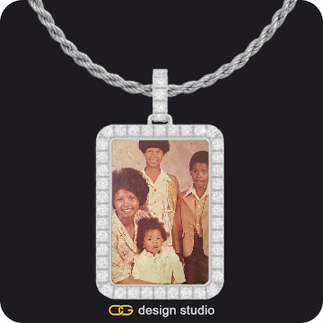 Custom Photo Pendant,Pendant Upgrade - Rectangle Pendant