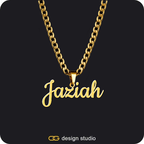 The Essential Name Necklace,Chain Upgrade - 4mm Curb
