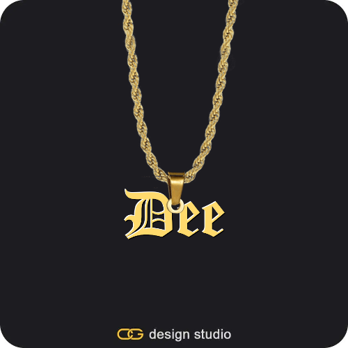 The Essential Name Necklace,Chain Upgrade - Rope