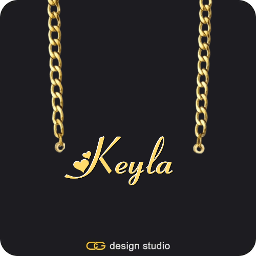 The Essential Name Necklace,Chain Upgrade - 4mm Curb