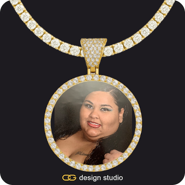 Custom Photo Pendant,Chain Upgrade - Tennis