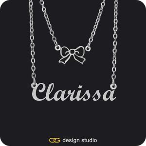 The Essential Name Necklace: Double Layer