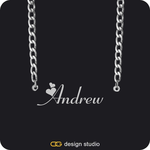 The Essential Name Necklace: Cuban chain