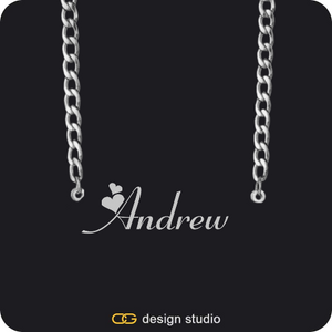 The Essential Name Necklace: Cuban chain