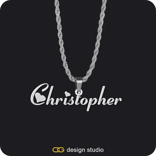 The Essential Name Necklace,Chain Upgrade - Rope