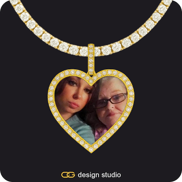 Custom Photo Pendant,Chain Upgrade - Tennis