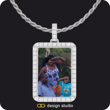 Custom Photo Pendant,Pendant Upgrade - Rectangle Pendant