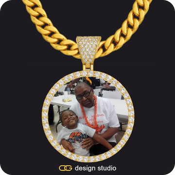 Custom Photo Pendant,Chain Upgrade - 10mm Cuban