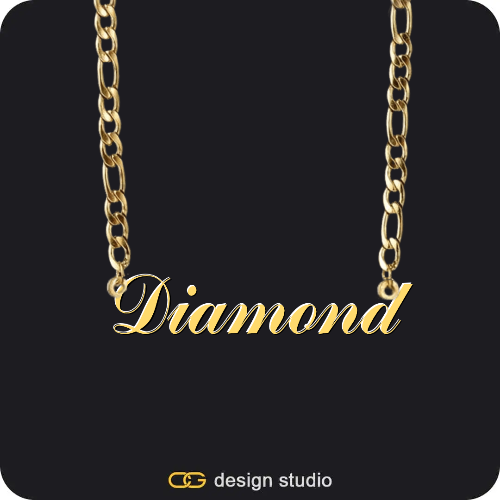 The Essential Name Necklace,Chain Upgrade - Figarro