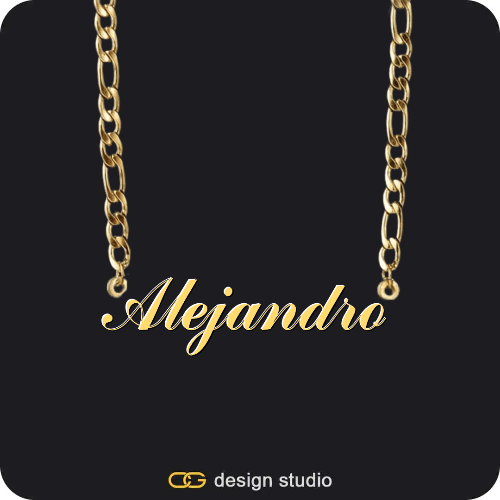 The Essential Name Necklace,Chain Upgrade - Figarro