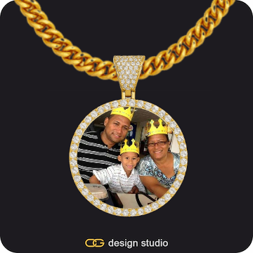 Custom Photo Pendant,Chain Upgrade - 5mm Cuban