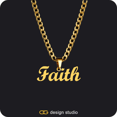 The Essential Name Necklace: Looped,Chain Upgrade - 4mm Curb