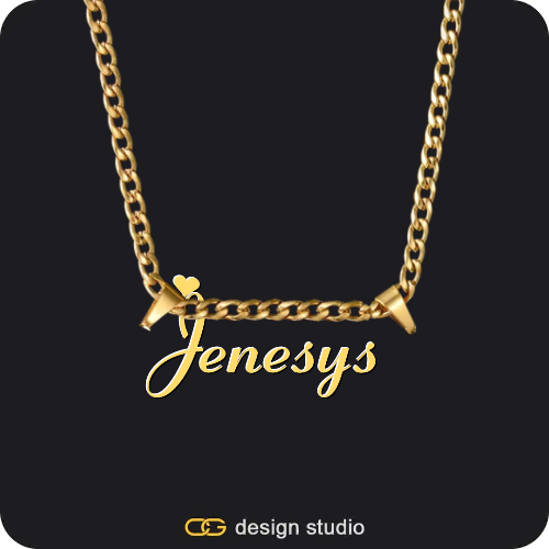 The Essential Name Necklace,Chain Upgrade - 4mm Curb